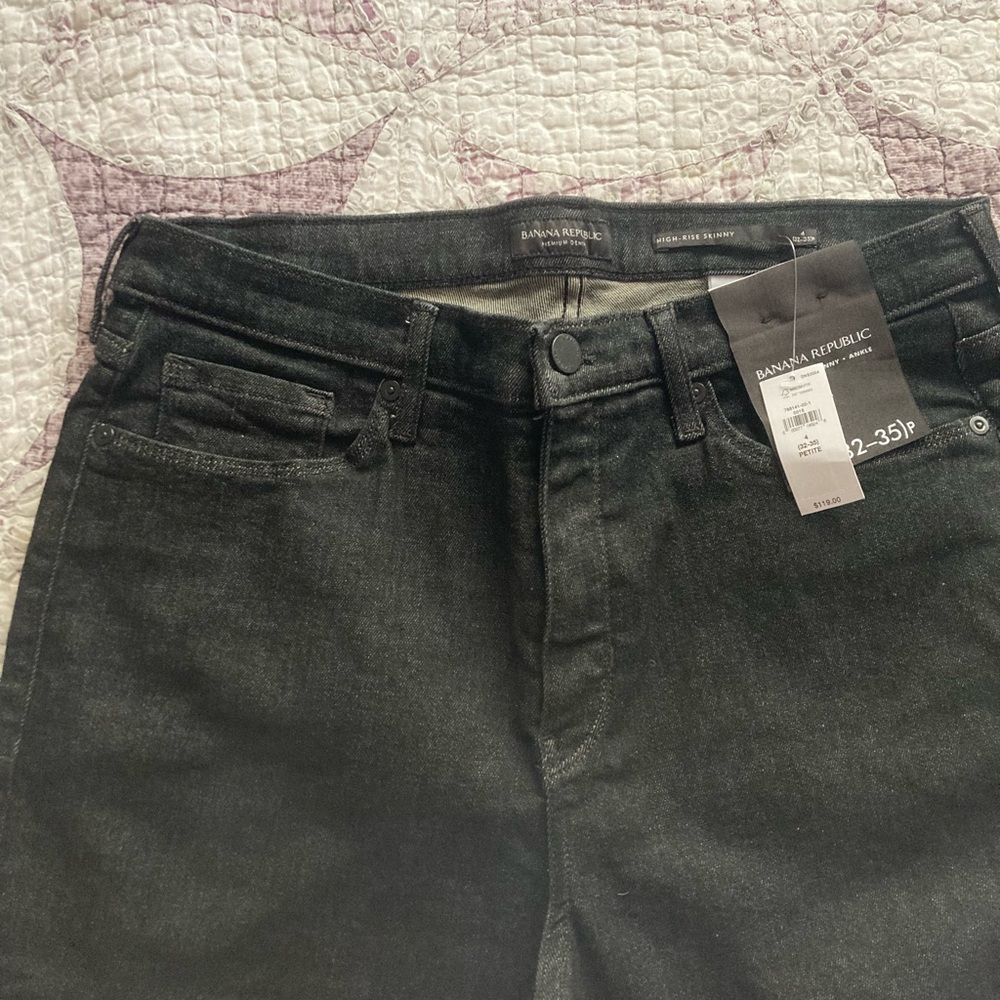 Banana Republic Men's Dark Gray Slim Straight Jeans